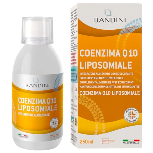 Bandini® Coenzima Q10 Liposomiale 200Mg | Co Q10 Alto Dosaggio | Coq10 Vegano Da Fermentazione Del Mais | Coenzyme Q 10 Migliore Antiossidante Per Pel