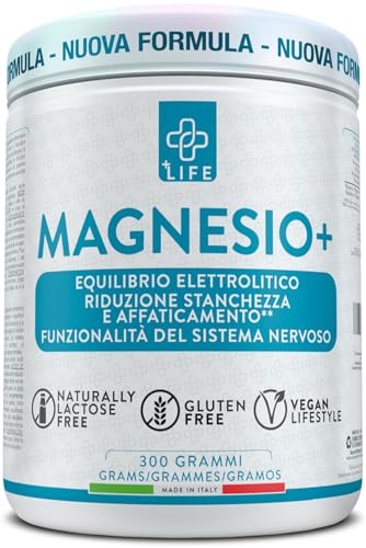Magnesio In Polvere Piulife® 430Mg Magnesio Puro Per Dose, Magnesio Carbonato Fonte Di Magnesio Citrato, Integratore Magnesio Completo, Benessere Inte