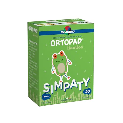 Master Aid Ortopad Simpaty Medium - Cerotti Colorati Oculari Per Bambini - Cerotto Occlusore Occhio Bambini Per Il Trattamento Di Occhio Pigro E Strab