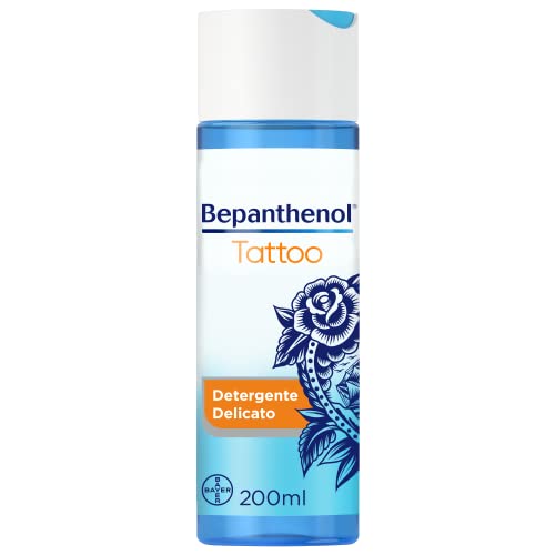 Bepanthenol Tattoo Detergente Delicato Con Pantenolo Per Aftercare Rivitalizzante Tatuaggio, Ideale Per Detergere E Proteggere I Tatuaggi, Ravviva I C