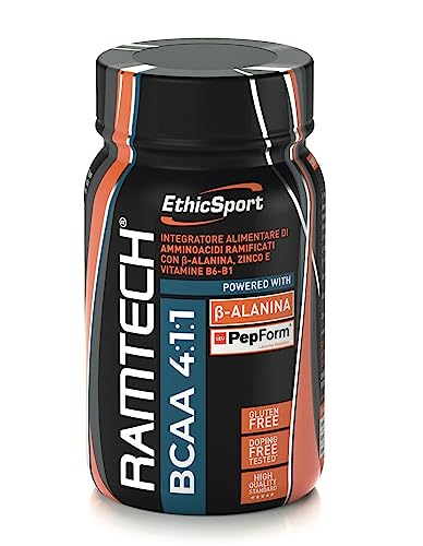Ramtech Bcaa 4:1:1 - Barattolo Da 120 Cpr X 1500 Mg - Integratore Alimentare Di Amminoacidi Ramificati 4:1:1. Aiuta A Nutrire Il Muscolo E Ridurre I T