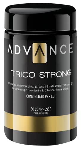 Trico Strong 60 Compresse - Mix Di Estratti Vegetali, Minerali E Vitamine La Cui Sinergia Supporta Il Benessere Dei Capelli Dell’Uomo