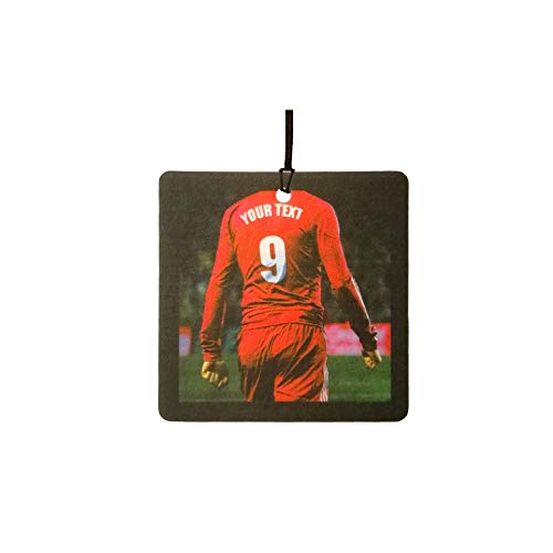 Deodorante Per Auto Personalizzato Football/Soccer Player (All Red)