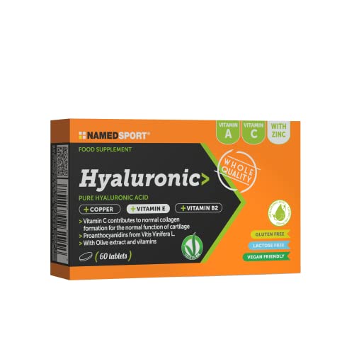 Namedsport - Hyaluronic, Esclusiva Formulazione In Compresse A Base Di Acido Ialuronico, Vitamine E Minerali, Addizionata Di Estratto Di Olivo E Proan