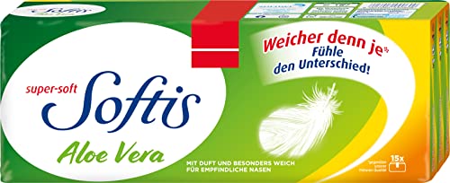 Regina Softis - Fazzoletti A 4 Strati, Aloe Vera, 15 X 9 Pezzi