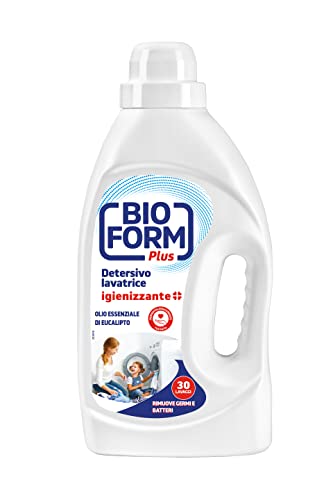Bioform Plus Detersivo Lavatrice Liquido Igienizzante, Fragranza Eucalipto, 30 Lavaggi