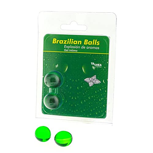 2 Brazilian Balls Explosion De Aromas Gel Intimo - Menta