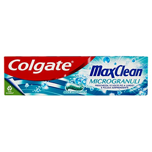 Colgate Dentifricio Max Clean Microgranuli Pulizia Profonda, 75Ml