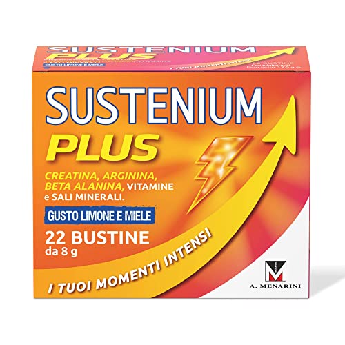 Sustenium Plus Gusto Limone E Miele - Lntegratore Energizzante A Base Di Uno Specifico Complesso Di Aminoacidi, Vitamine E Minerali. Per La Tua Energi