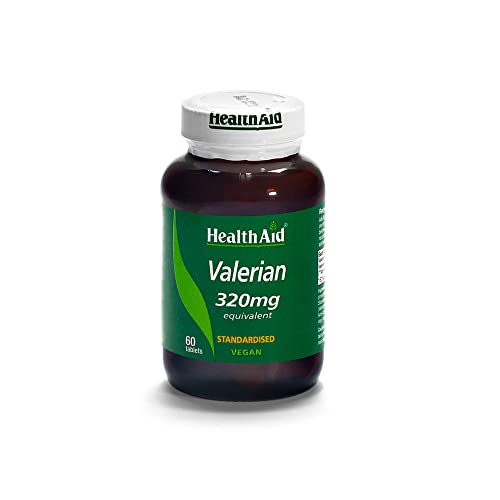 Healthaid Integratore Valeriana Per Il Rilassamento - 60 Compresse Vegane E Gluten Free, Valerian