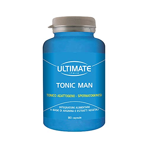 Ultimate Italia - Tonic Man Integratore Con Arginina, Maca E Selenio Per La Virilità E La Fertilità Maschile - 80 Compresse - Favorisce La Spermatogen