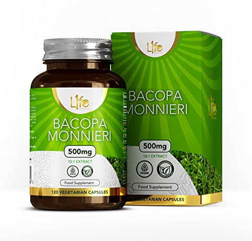 Ln Bacopa Monnieri | 120 Brahmi Capsule - Integratori Ad Alta Potenza 500Mg Vegane Bacopa Per Dose | Estratto Di Bacopa (10:1) | Non-Ogm, Senza Glutin