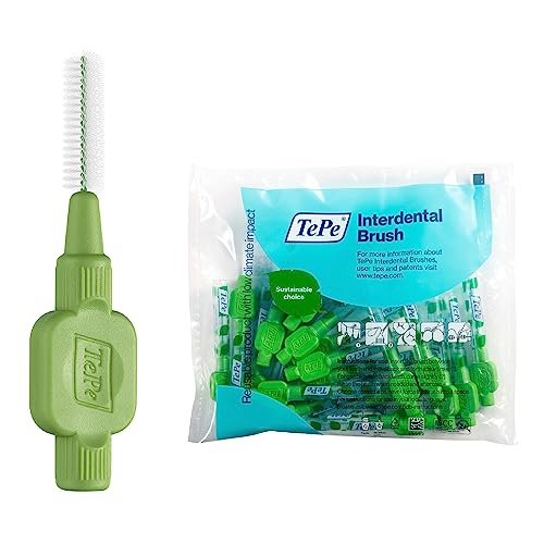 Scovolino Tepe, Originale, Verde, 0.8Mm/Iso 5, 20Pz, Pulizia Interdentale Efficace, Rimozione Placca E Filo Dentale Per Spazi Piccoli