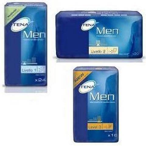 Tena Men Super Livello 3, Assorbente, Confezione Da 16 Pezzi