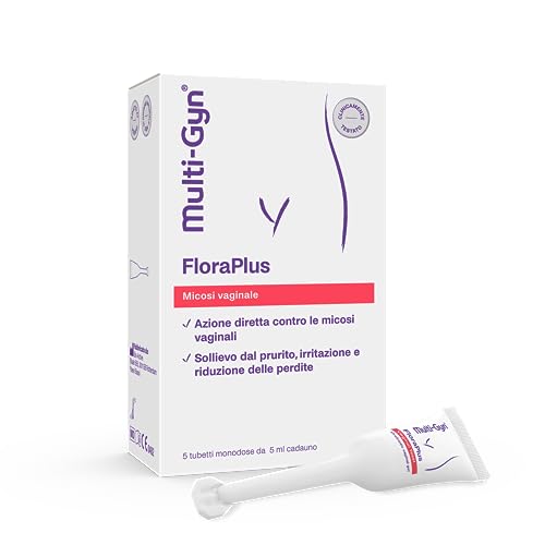 Multi-Gyn Floraplus, Aiuta A Ridurre I Sintomi Delle Infezioni Micotiche Vaginali, 5 Tubetti Monodose Da 5 Ml