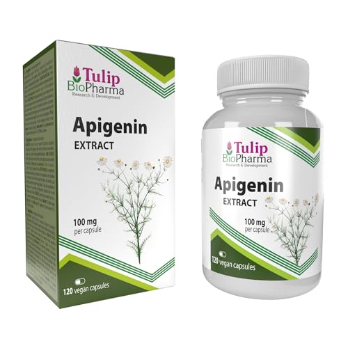 Apigenina 100Mg 120 Capsule, Testato In Laboratorio, Alta Forza Intergratore, Senza Glutine E Senza Ogm