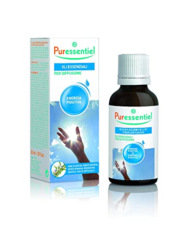 Puressentiel - Energia Positiva - Miscela Oli Essenziali Per Diffusione - Per L'Armonia Di Corpo E Mente - Con 5 Oli Essenziali Oebbd - 100% Puri E Na