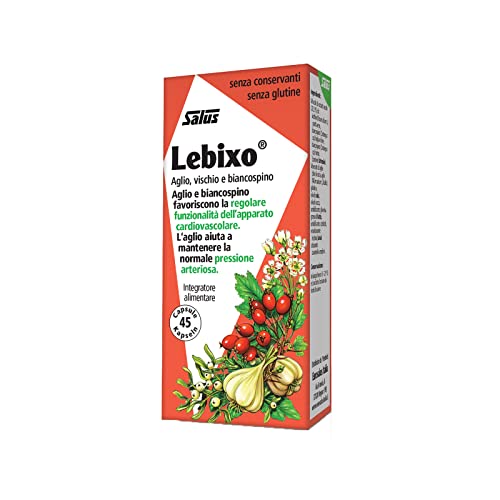 Salus Lebixo - Integratore Alimentare Per La Regolarità Cardiovascolare E Della Pressione Arteriosa, A Base Di Aglio, Vischio E Biancospino - 45 Capsu