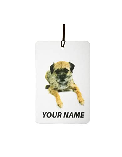 Ali Air Freshener - Deodorante Per Auto Personalizzata Con Cucciolo Di Border Terrier