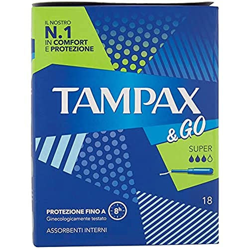 Tampax &Go Super Tamponi, 18 Pezzi