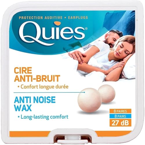 Quies Earplug Cera Naturale, 8-Pairs
