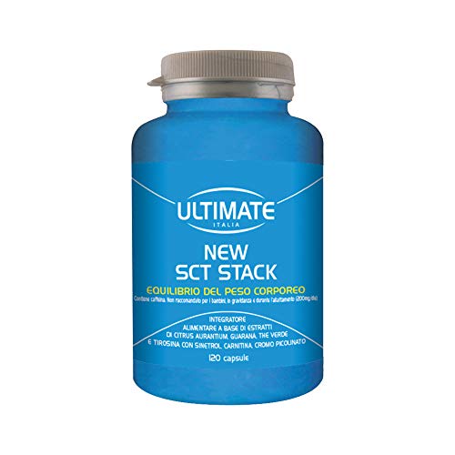Ultimate Italia New Sct Stack Brucia Grassi Energizzante, Favorisce La Termogenesi, Aiuta A Bruciare Più Calorie E Perdere Grasso - 120 Capsule