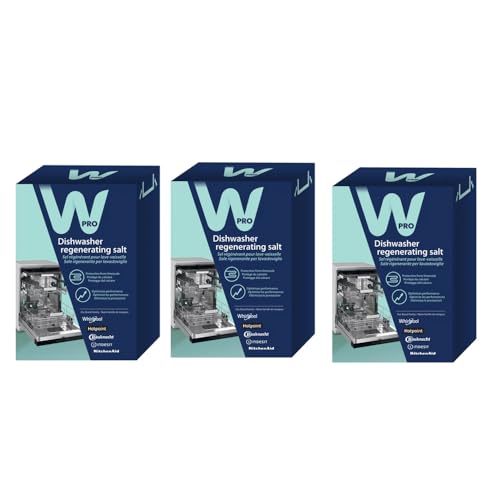 Jcspares® - 3 Confenzioni 1 Kg Sale Rigenerante Addolcitore Anti Calcare Pulizia Per Lavastoviglie Universale