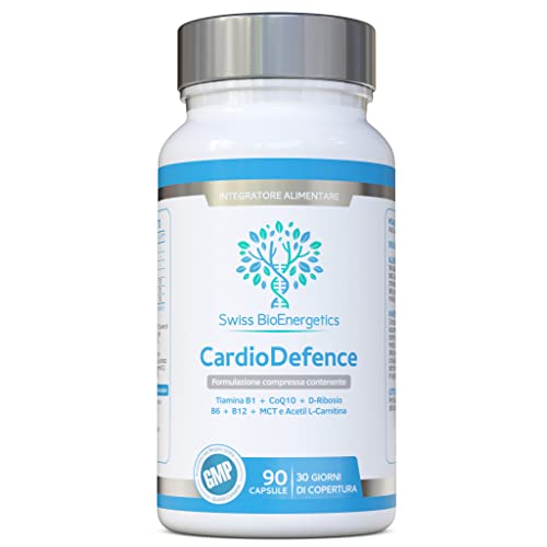 Cardiodefence - 90 Capsule - Un Preciso Equilibrio Di Coq10, D-Ribosio, Acetil L-Carnitina, Vitamine B E Mct Per Contribuire Alla Normale Funzione Del