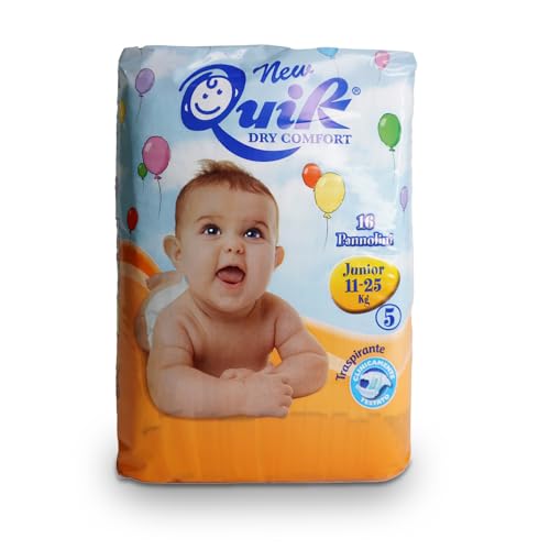 Quik Pannolini Taglia 5 Kg 11/25, Confezione Da 16 Pz