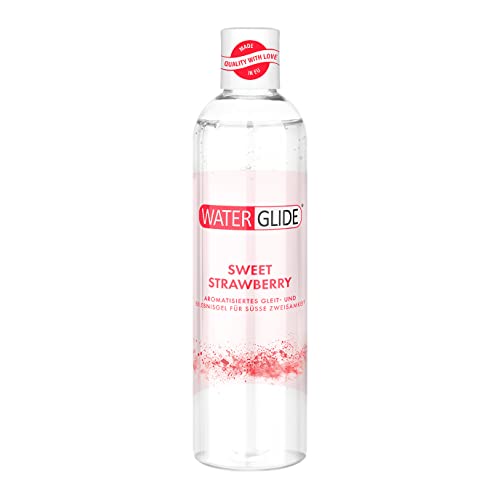 Gel Lubrificante Waterglide | Lunga Lubrificazione, A Base Di Acqua | Aroma Di Fragola | 300 Ml