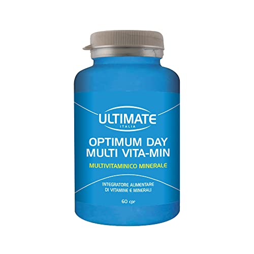Ultimate Italia - Optimum Day Multivitaminico - 60 Compresse - Integratore Di Vitamine E Minerali, 100% Dell'Rda Di Ferro, Calcio E Magnesio, Senza La