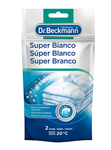 Dr. Beckmann Super Bianco | Per Bianchi Più Bianchi | Mantiene La Luminosità Dei Tessuti Bianchi | 80 G