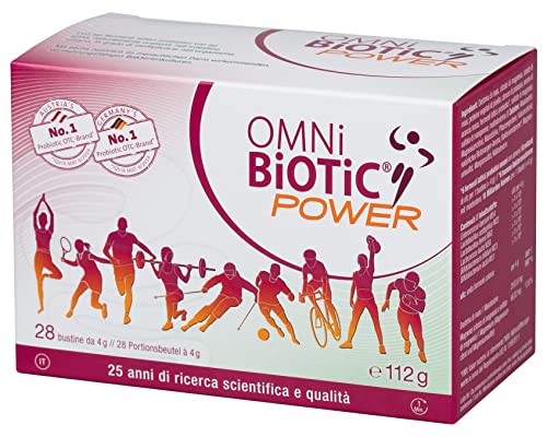 Omni Biotic Power | Polvere | Integratore Alimentare Con Prebiotici, Probiotici E Magnesio | Vegano| 28 Bustine Da 4 G