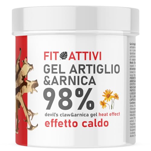 Artiglio Del Diavolo Gel Forte E Arnica Per Cavalli Uso Umano Effetto Caldo 550 Ml, Crema Massaggi Arricchita Per Muscoli E Articolazioni - Fitoattivi