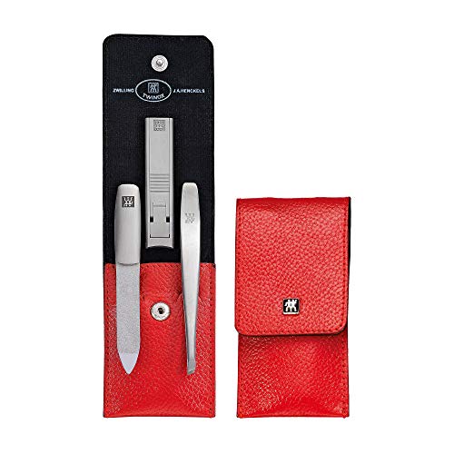 Astuccio Tascabile, Cuoio, Rosso, 3 Pz.