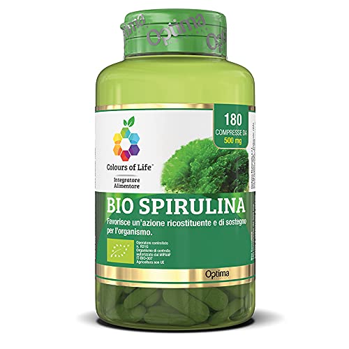 Colours Of Life Colours Of Life Bio Spirulina - Integratore Di Spirulina Platensis Da Agricoltura Biologica 180 Compresse - 90 G