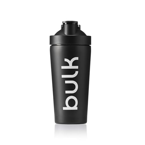 Bulk Bottiglia Deluxe Steel Shaker, Jet Black, 750 Ml