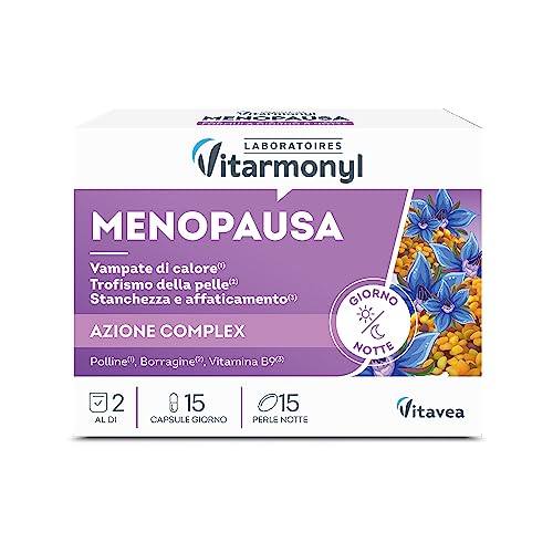Vitarmonyl - Pausalei Menopausa - Integratore Alimentare Con Luppolo, Zinco, Vitamina D - Contro Le Vampate Di Calore, Favorisce Il Sonno E La Salute 