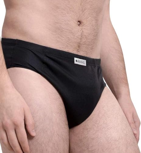 Slipss - Slip Per L'Incontinenza Urinaria -Con Copertura Intercambiabile Per La Piscina - Taglia Xxl - Colore Nero - Assorbenza Alta Fino A 500Ml- Lav
