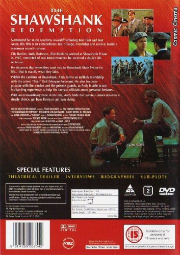 The Shawshank Redemption [Dvd] [Edizione: Regno Unito]