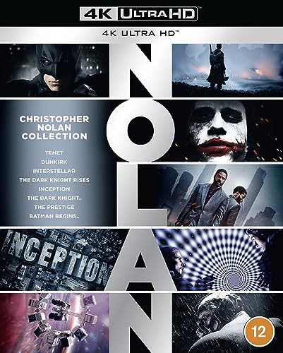 Christopher Nolan 8-Film Collection [4K Ultra Hd] [2005] [Blu-Ray] [2023] [Region Free]