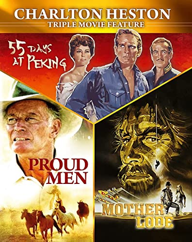 Charlton Heston Triple Bill - Mother Lode, 55 Days An Peking & Proud Men
