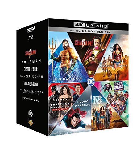 Dc Comics Boxset 7 + 7 Film (4K Ultra-Hd+Blu-Ray) (Box 14 4K Ultra-Hd) Shazm-Aquaman-Justice League-Wonder