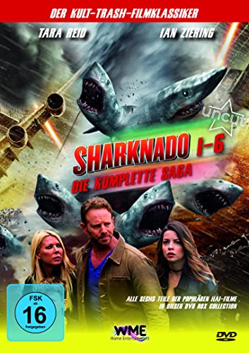 Sharknado 1-6: Die Komplette Film Saga - Alle Sechs Teile Der Populären Hai-Filme In Dieser Box Collection