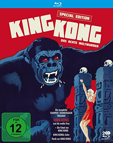 King Kong - Das Achte Weltwunder: Die Komplette Cooper-/Schoedsack-Trilogie (Special Edition) + Originalsynchro "Die Fabel Von King Kong" (Filmjuwelen