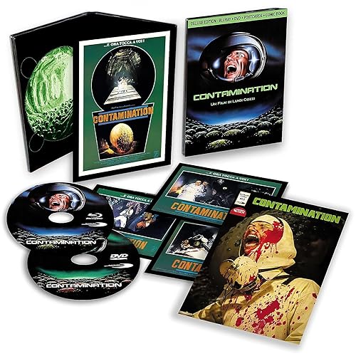 Contamination Blu-Ray, Dvd, Fumetto Originale, Postcard, Edizione Limitata