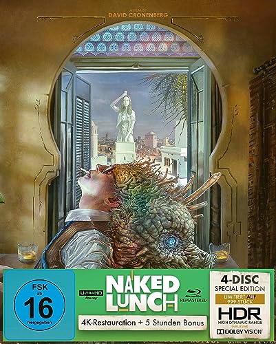 Naked Lunch | Special Edition (Ultra-Hd Blu-Ray + Blu-Ray + 2X Bonus-Blu-Ray) 999 Stück