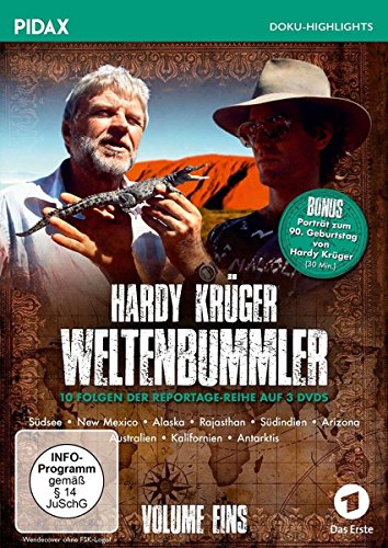 Hardy Krüger - Weltenbummler, Vol. 1 / 10 Folgen Der Spannenden Reportage-Reihe Und Porträt Zum 90. Geburtstag Von Hardy Krüger (Pidax Doku-Highlights