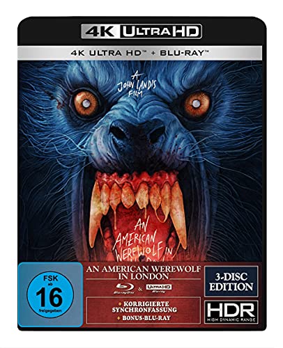 An American Werewolf In London - 3-Disc-Special Edition (4K Ultra-Hd) (+ Blu-Ray 2D) (+ Bonus-Blu-Ray) (Gabz Artwork)