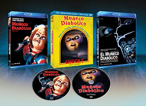 Muñeco Diabolico Bd + Dvd De Extras + Slip Cover 1988 Child'S Play